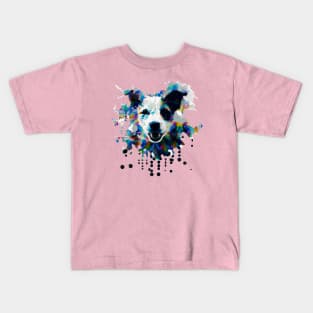 JRT Jack Russell Terrier Stencil Art Kids T-Shirt